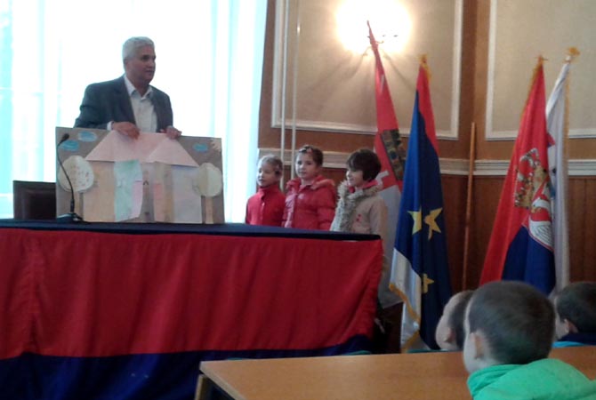 Óvodások a községházán 2015. október 1.